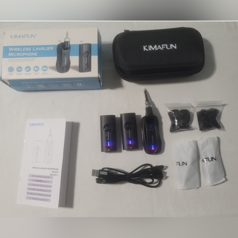 Dual Wireless Lavalier microphone system